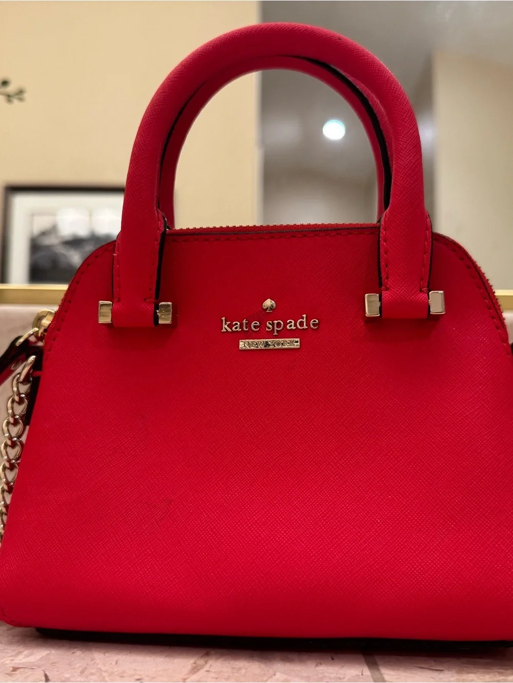 Kate Spade Cedar Street Mini Maise Crossbody Satchel with Chain Strap
